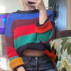 Urban Outfitters multicolor striped knit sweater.